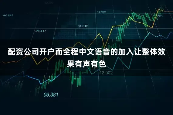 配资公司开户而全程中文语音的加入让整体效果有声有色